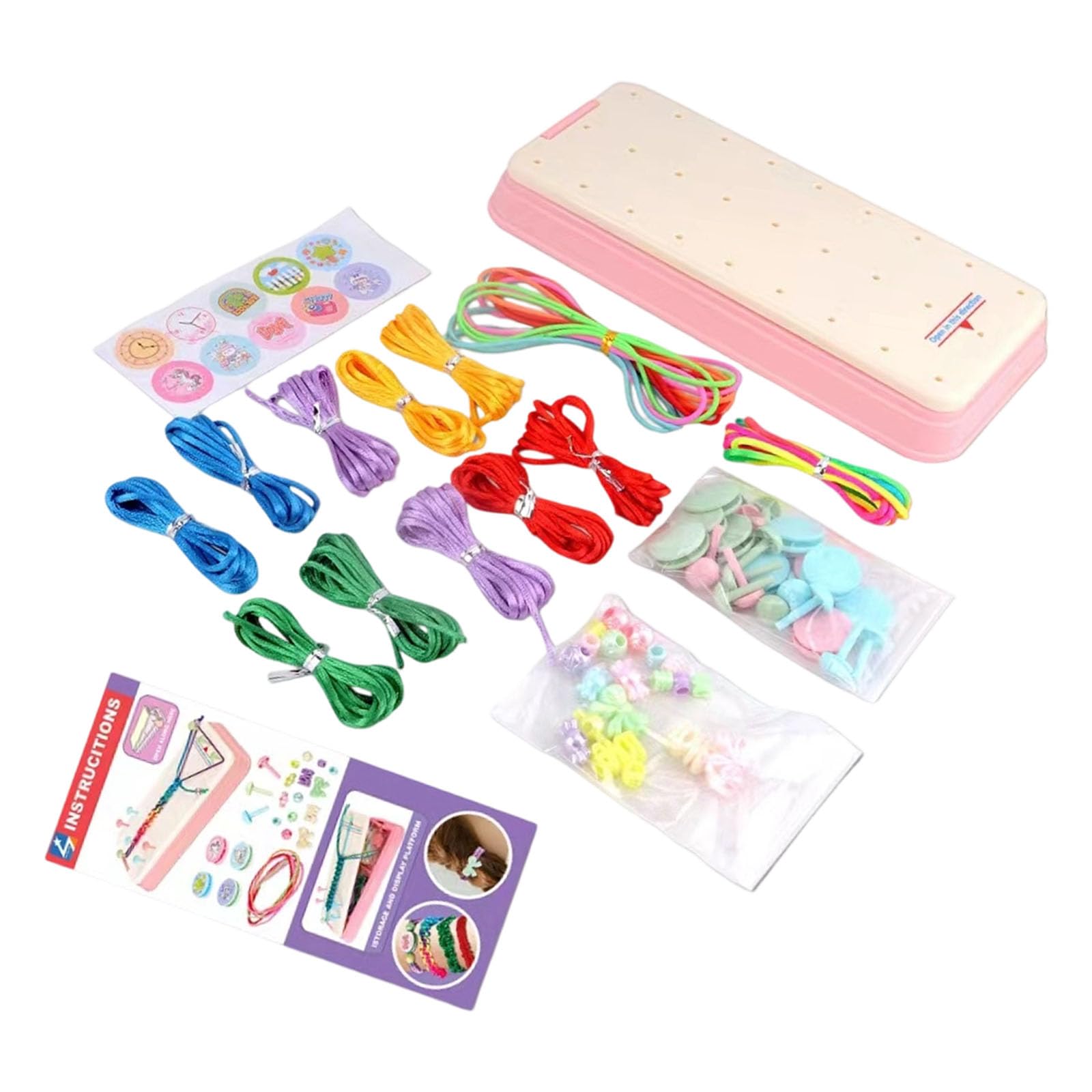 NVOQILIN Childrens Bracelets Weaving Set for Craft Fun Creating Unique Jewelry Bracelets Set