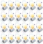 Ensenior 24 Pack 6 Inch LED Recessed Ceiling Light, Dimmable, 2700K-5000K 5CCT, 1200LM 12W 120V, High Brightness Canless Wafer Downlight - ETL&FCC&IC