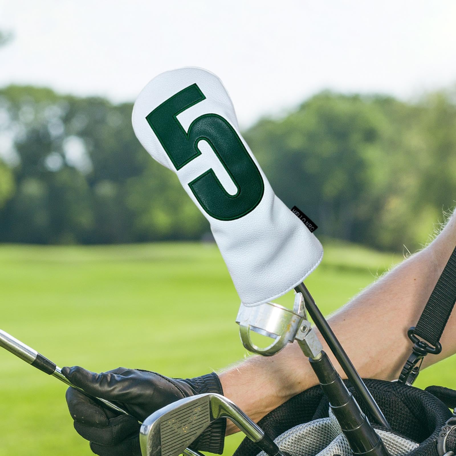 Couvre-tête de Club de Golf pour Bois, Protection en Cuir PU de Remplacement, Couvre-Chef en Bois de Golf Résistant Aux Rayures pour Cadeau de