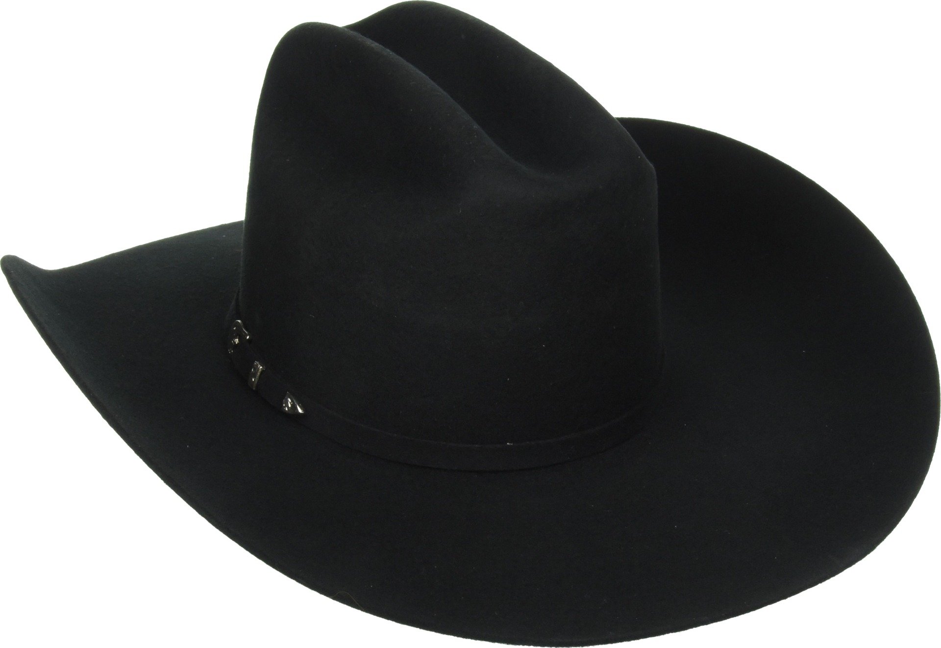 ARIAT Unisex Adult 3X Western Wool Felt Cowboy Hat, Black, 7-1/8