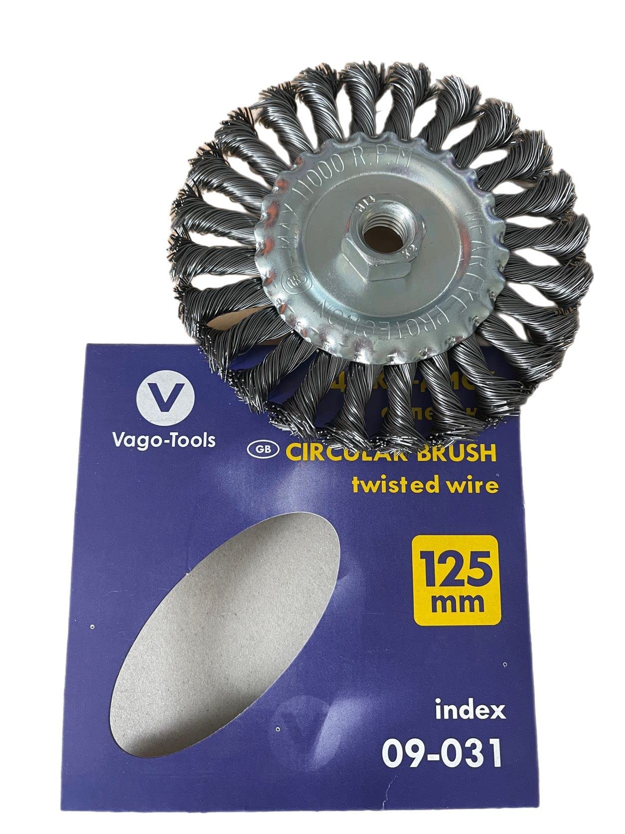 Szczotki do szyb Szczotki do warkoczy 125 mm Szczotki plecione Szczotki druciane VaGo 24 sztuki