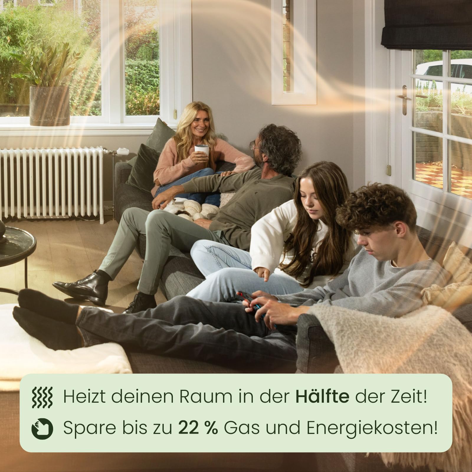 SpeedComfort Starter Mono Set 1-Stück: Smartes Heizgebläse für Heizungen - Langlebiger Heizverstärker für Unterheizungen und Heizkörper - zum Sparen von Energie und Heizkosten