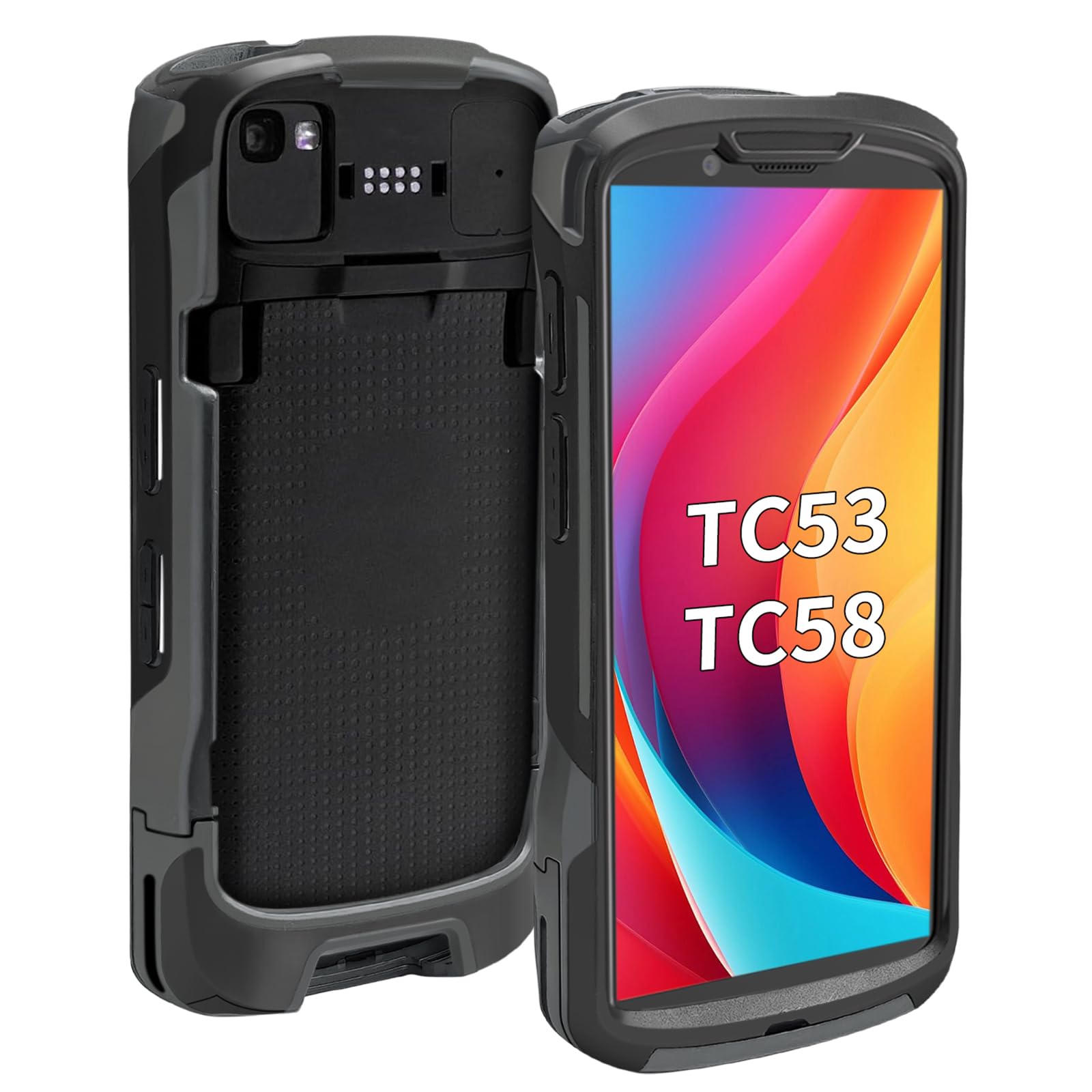 2 fundas TC53 resistentes para Symbol Zebra TC53 TC58, funda protectora para escáner de computadora móvil, TC53, TC58, fundas protectoras