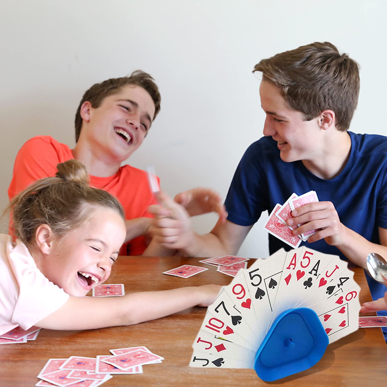 Pack De 4 Portacartas Con Pinza De Resorte | Soporte Para Juegos De Mesa Y Naipes | Libera Tus Manos Mientras Juegas | Plástico ABS Resistente