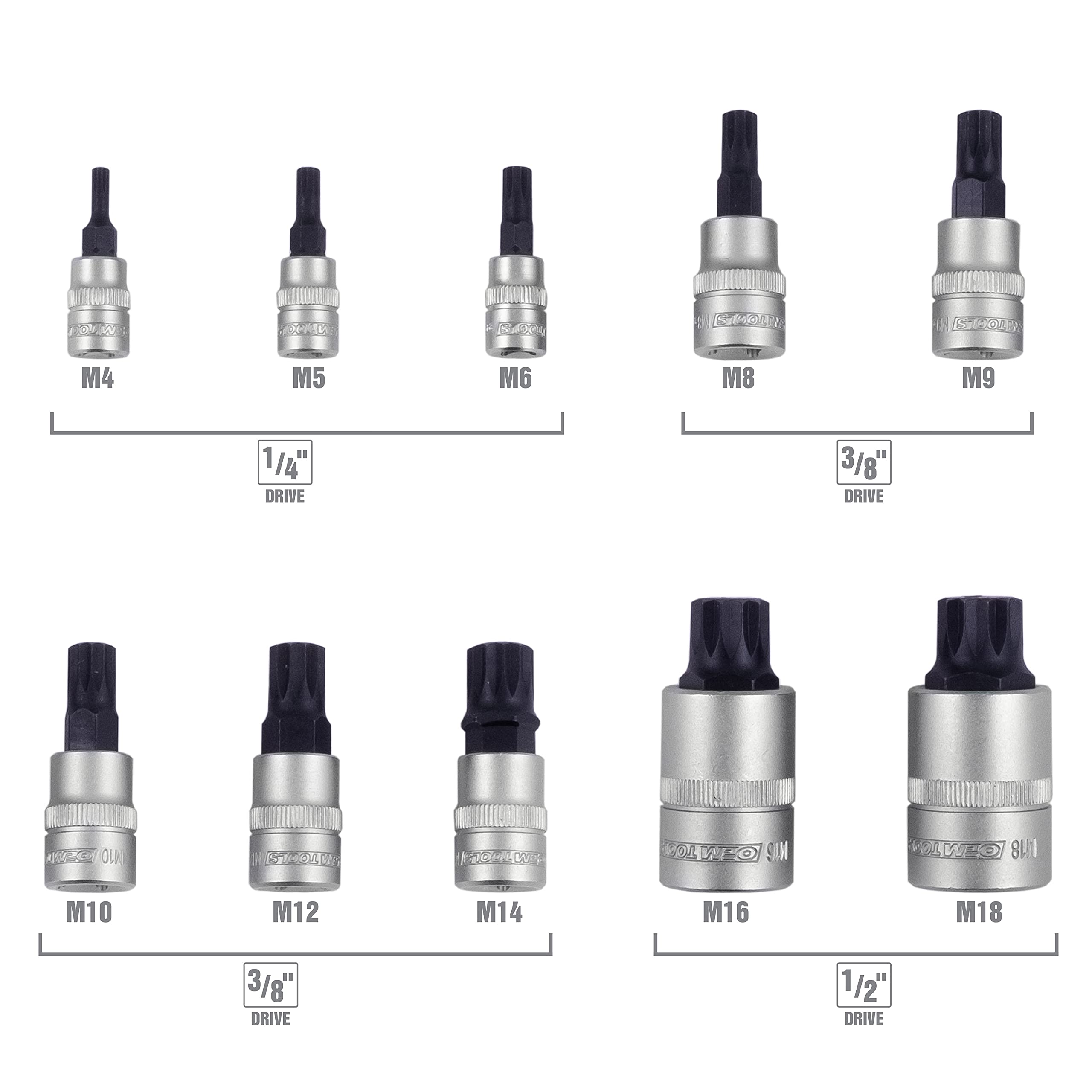 Triple Square Spline E Prese Antimanomissione 1/4", 3/8" E 1 - Foto 8