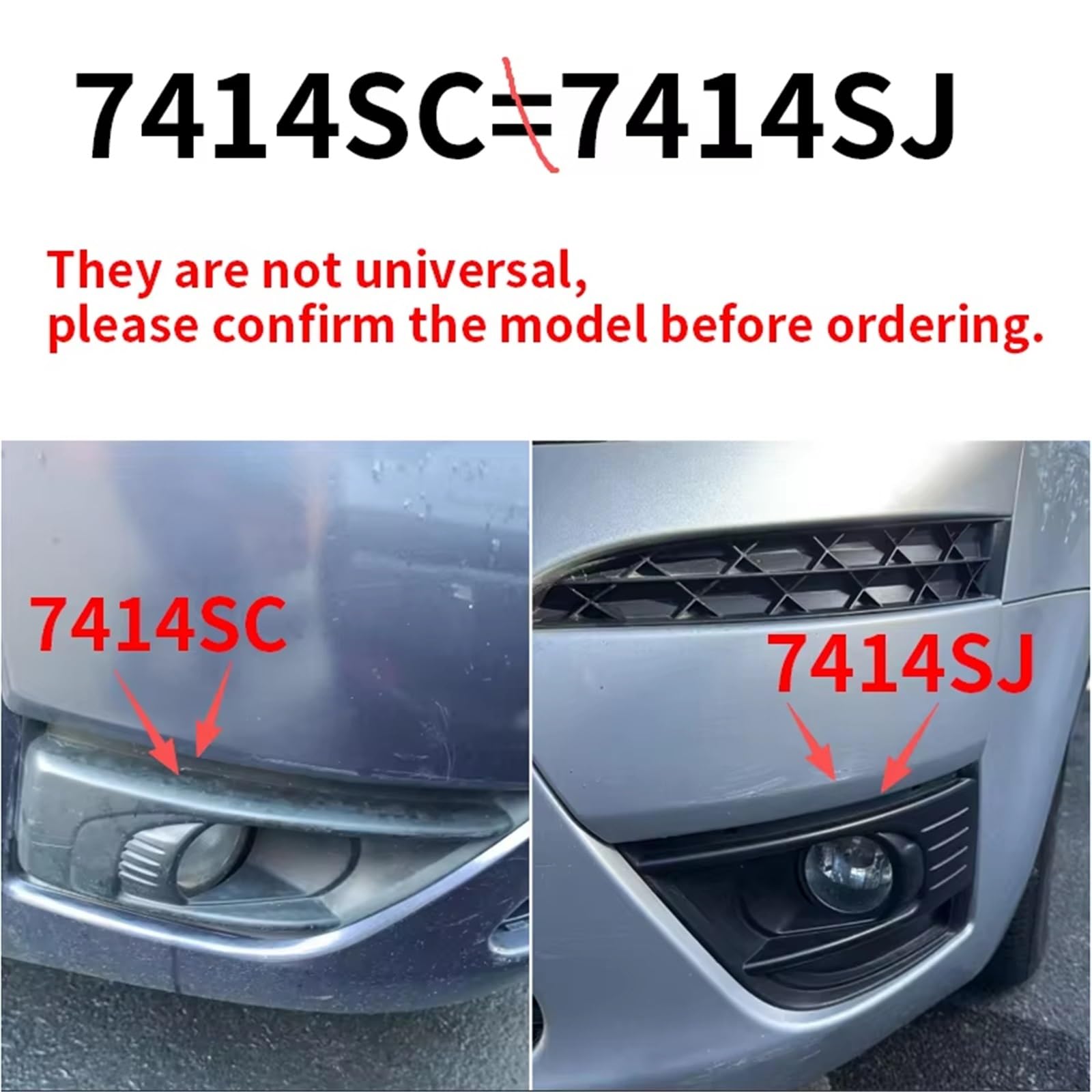 Rejilla Faro Antiniebla Compatible Con Citroen C4 Para Grand Para Picasso 7414SJ 316262970111 Parachoques Delantero Luz Antiniebla Marco Parrilla Componente Protección Decorativa