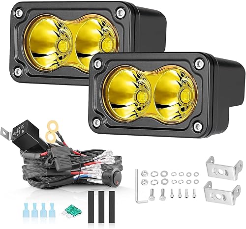 Miniatura 1 de AKD Part Cápsulas LED amarillas + kit de arnés de cableado