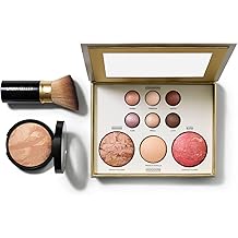 LAURA GELLER NEW YORK Baked Starter Kit- Baked Balance-n-Brighten, Light + Best of the Best Tuscan Dreams Face Palette + Retractable Angled Kabuki Brush