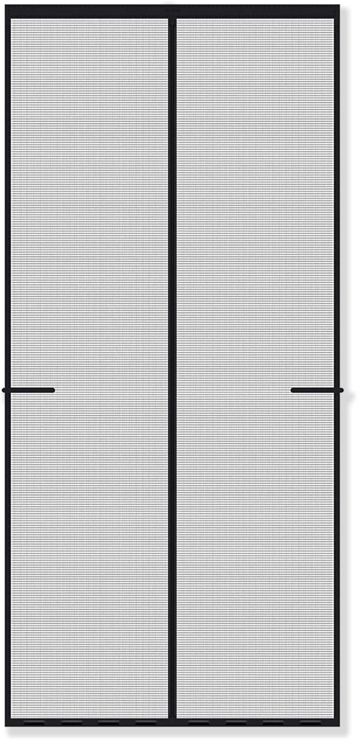ECASA™ Magnetic Screen Door, Self Sealing Screen Door, Door Screen Magnetic Closure, Heavy Duty Magnetic Mesh for Convenient Entry- Pet and Kid Friendly, Hands Free 100x210CM