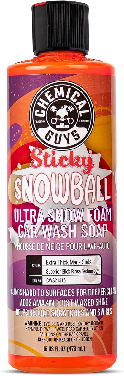 Sticky Snowball Ultra Snow Foam Wash Soap, Cherry, 16 oz