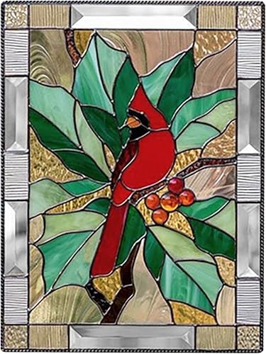 Miniatura 9 de Panel decorativo para colgar ventanas pintadas, colgante de ventana manchada de colibrí, colgante de ventana de acrílico manchado, panel de ventana