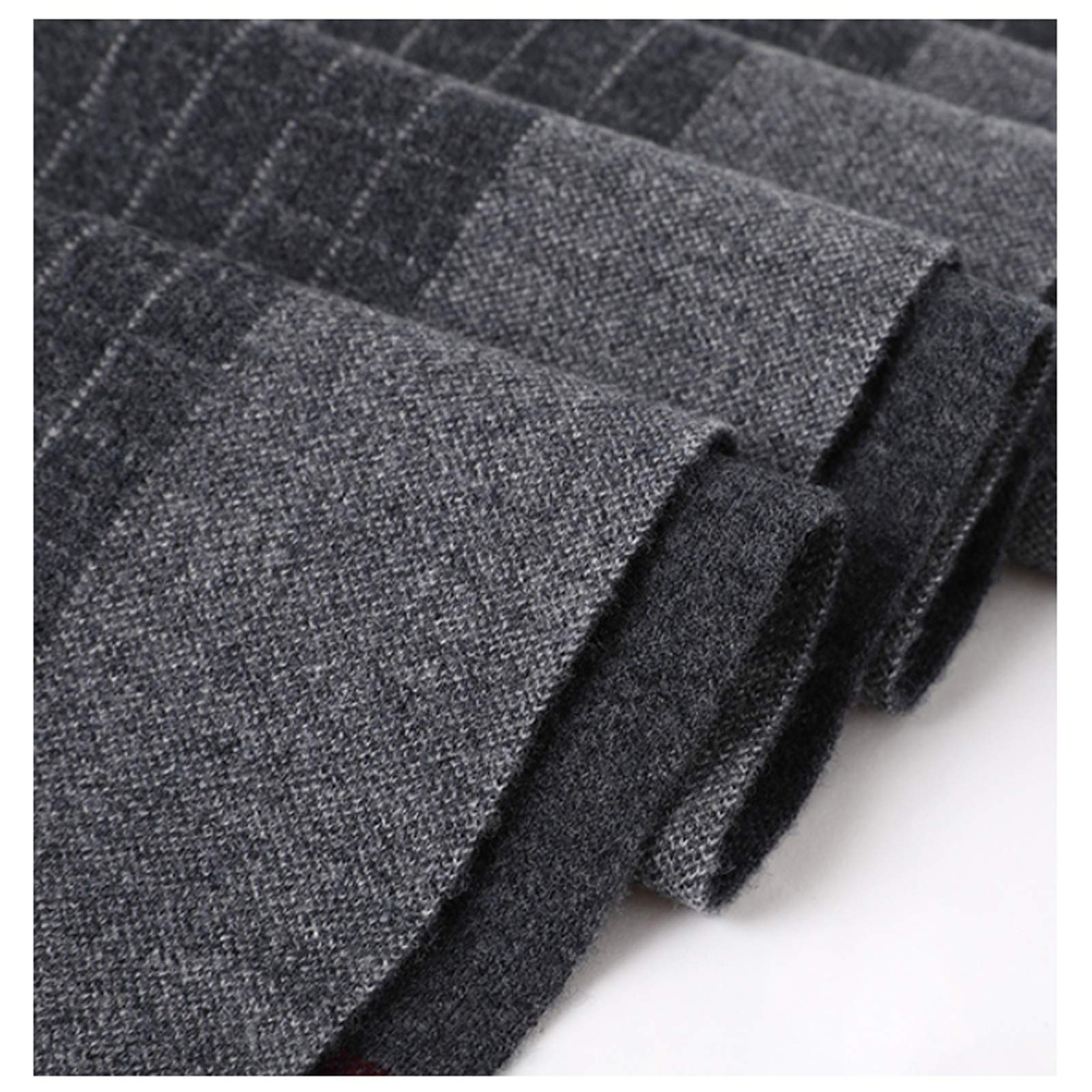 Scialle Stola Sciarpa da uomo in pura lana 100% inverno moda scozzese sciarpe calde e spesse confezione regalo di fascia alta regalo adatto for il fidanzato Moda Autunno Inverno Caldo ( Color : Bruin