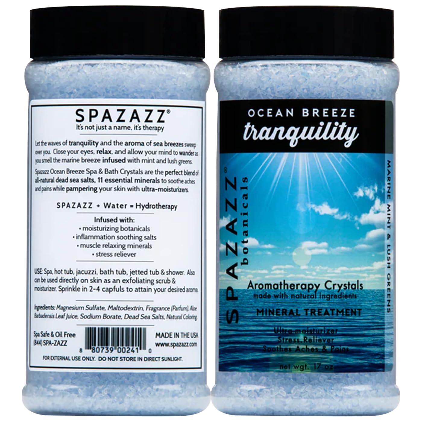 Amazon.com : Spazazz Ocean Breeze Tranquility Crystals, 17 oz