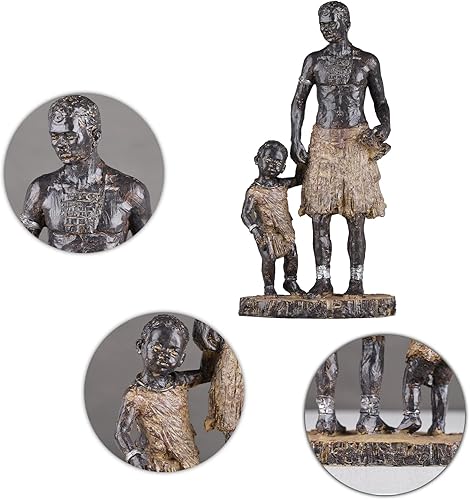 Miniatura 6 de African Statues and Sculptures. African Mom and Daughter Statue Modern Home Decor, Black African American Women Living Room Desk Entrance Living