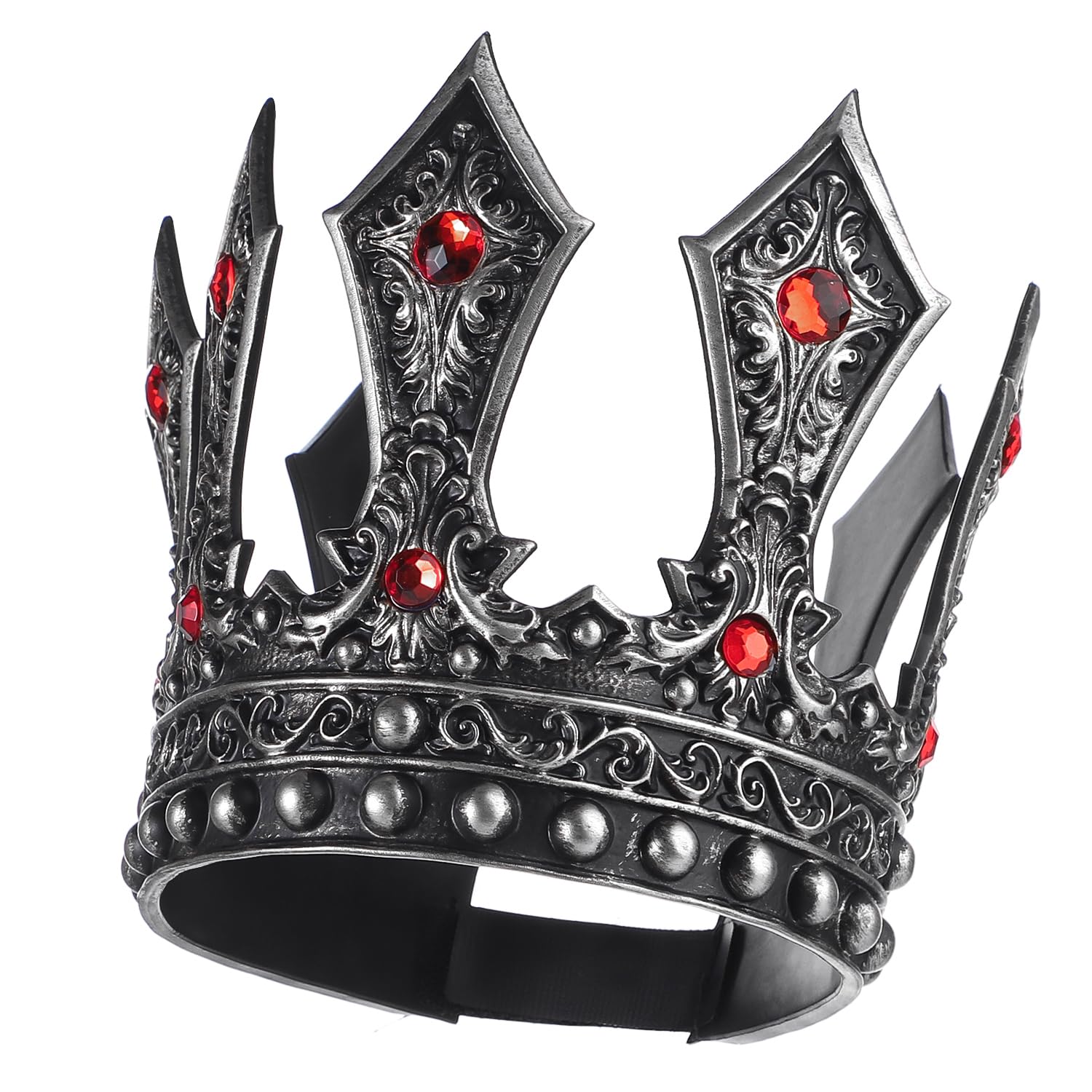 JNGUOSICN Medieval King Grown Royal Antique Gold Tiara Headband for Adult