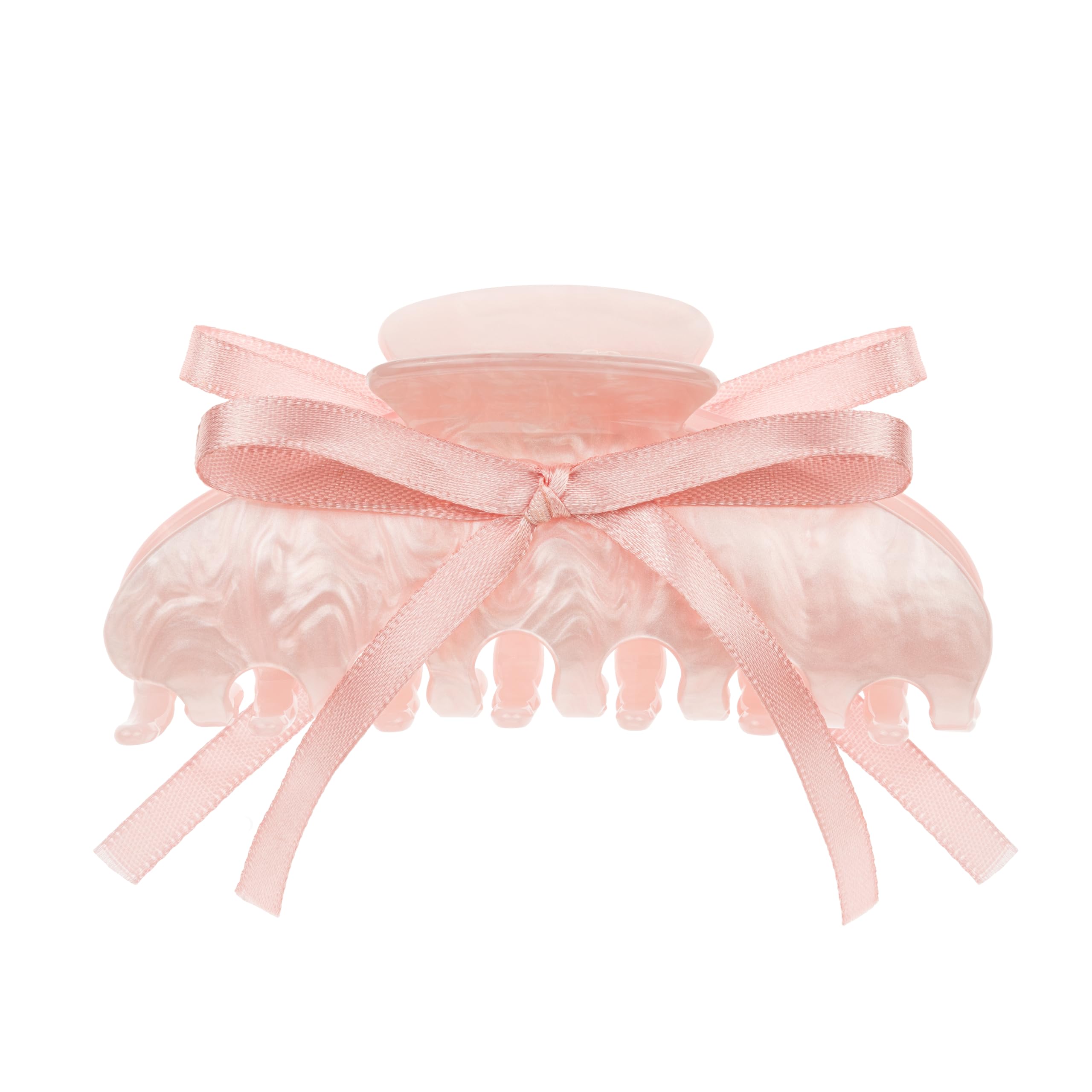 invisibobble CLIPSTAR L Coquette Girl - Duża różowa spinka do włosów z kokardką - Elegancka, kobieca i modna spinka do włosów z bezpiecznym trzymaniem i szacunkiem dla włosów