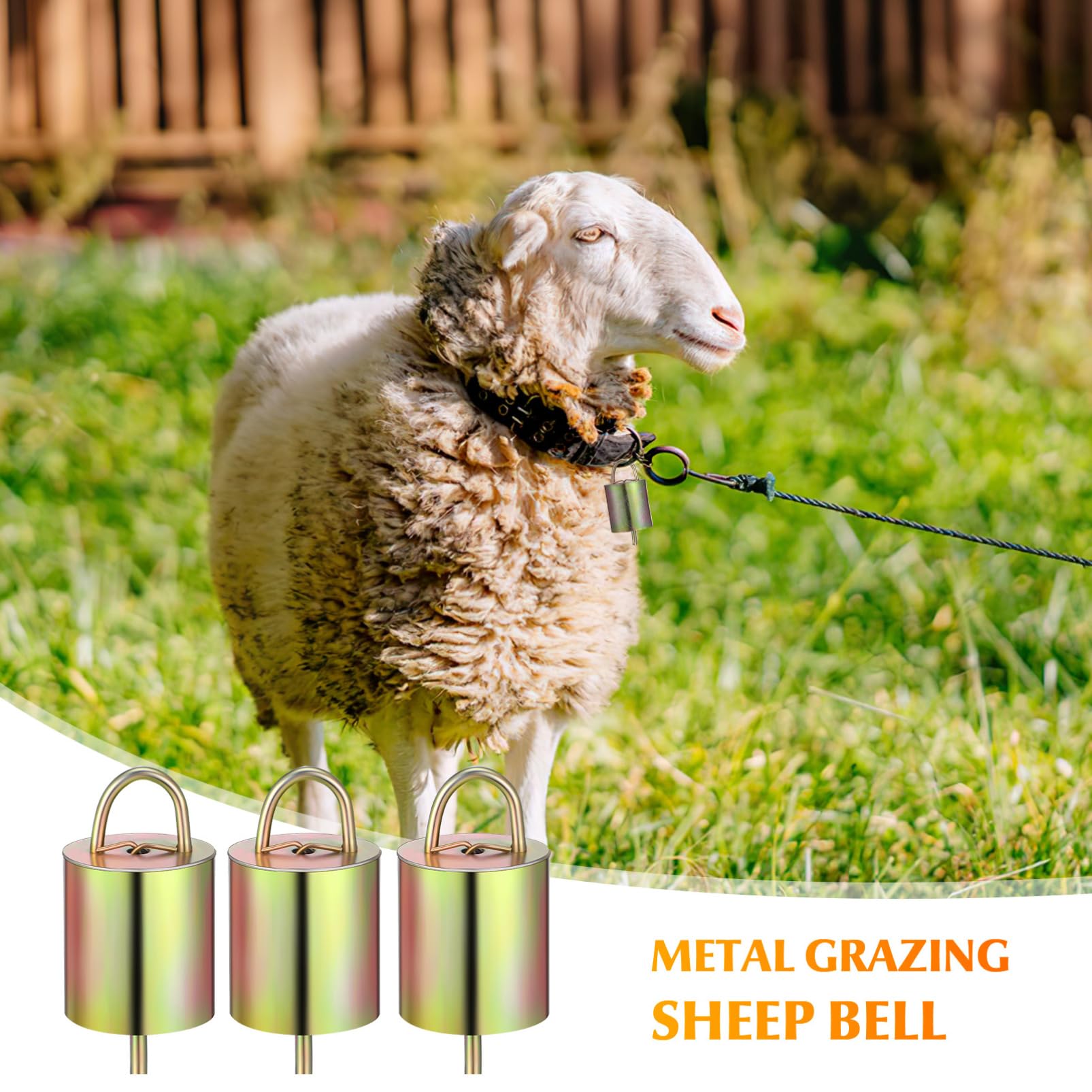 Toyvian 4 Set Campane Rame Per Animali Da Pascolo Da Campanacci Per E Mucche Design Facili Da Utilizzare Suono Forte E Decorazione Per E Attrezzature Agricole 8 Pezzi*4