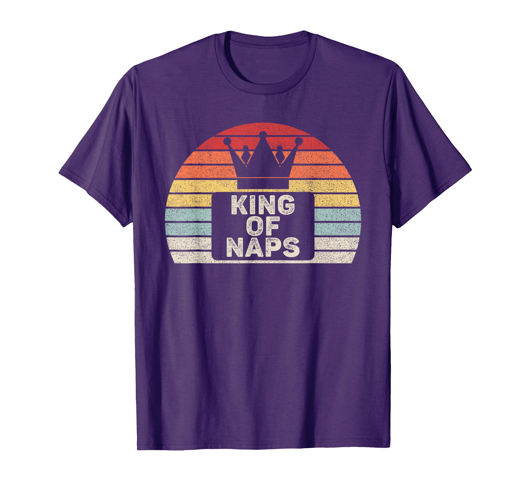Catch Some Rays Vintage Retro King Of Naps Sleeping Funny Napping T-Shirt