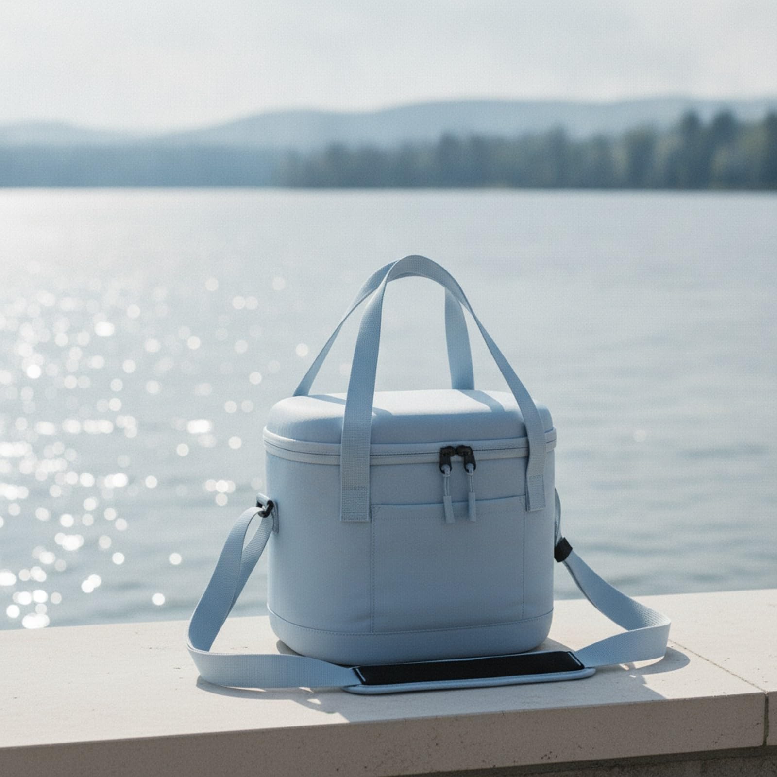 Baoblaze Bolsa Nevera Plegable Aislan | Bolsa Térmica con Correa Ajustable, Versátil, Almuerzo Térmica con, para Picnic, Trayectos Diarios