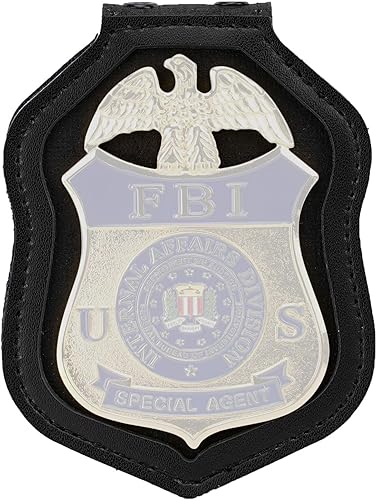 TT TYTX Portatarjetas de policía de Detroit (insignia no incluida), soporte para insignia de la Patrulla Fronteriza de Estados Unidos, clip de