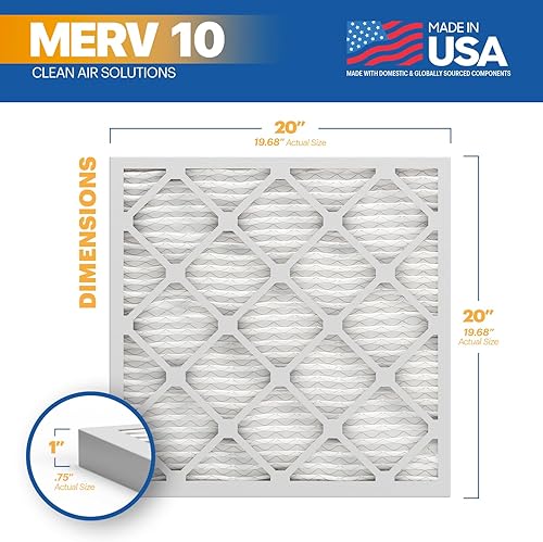 Miniatura 177 de BNX MERV 13 - Filtro de aire plisado electrostático, 20 x 23 x 1 pulgadas (6 pzas), fabricado en EE. UU., filtros de aire HVAC para alergias, polen