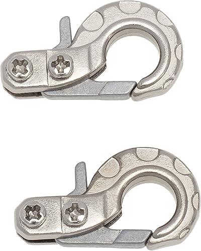 Miniatura 3 de DKKY - Gancho de metal para remolque RC TRX4 110 RC Crawler Car Axial SCX10 D90 Tamiya CC01 piezas de decoración de simulación (plata, párrafo A)