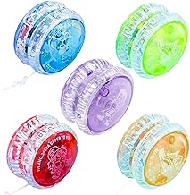5 Pack Colorful Yoyo Set for Kids, Beginner-Friendly Responsive Yo-Yo Toys, Perfect for Learning Basic Tricks and 2A Style Play, Assorted Colors (Random)