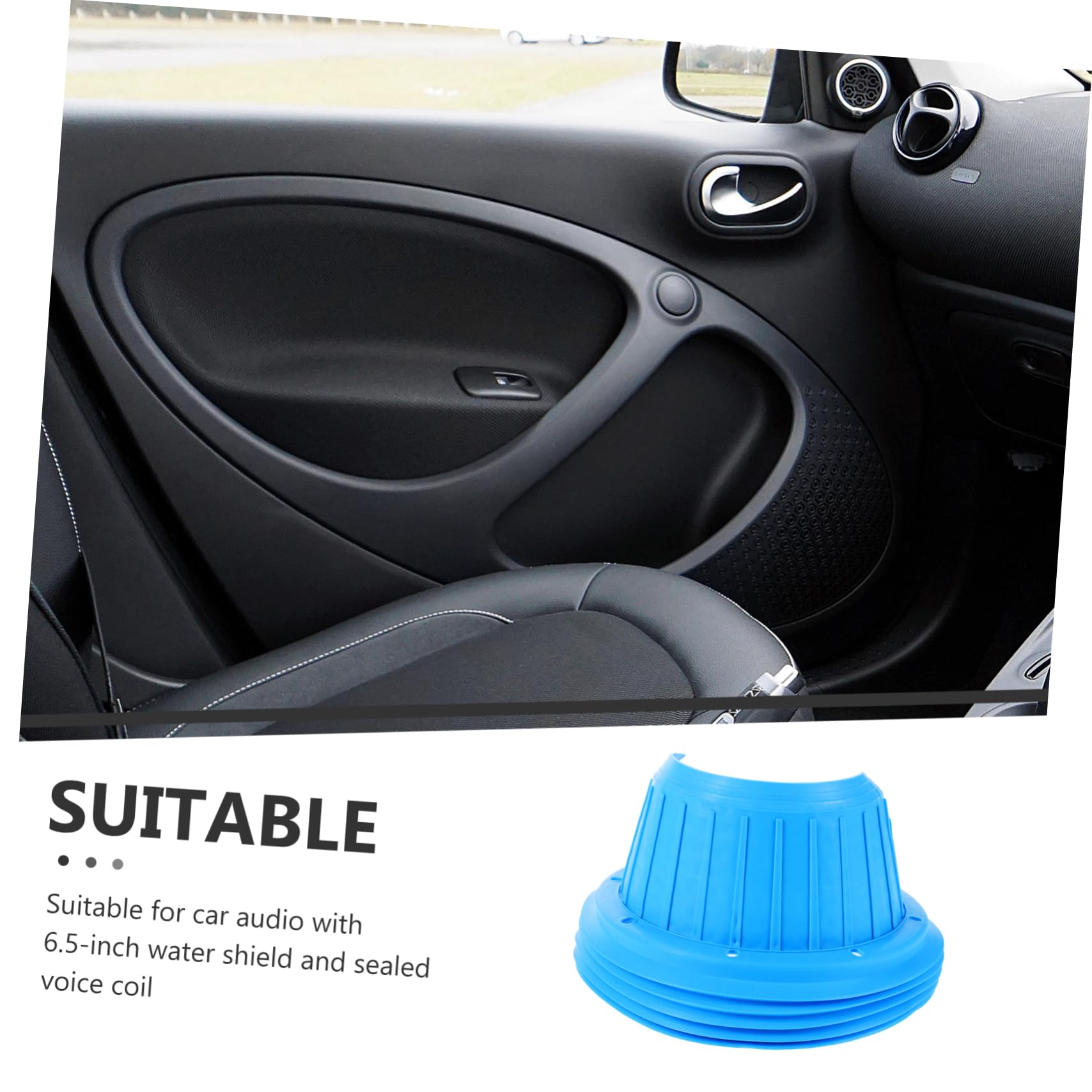 Deflector Espaciador de Altavoz de Coche de Silicona Azul, Protección y Fácil Instalación para Sistemas de Audio de Automóvil