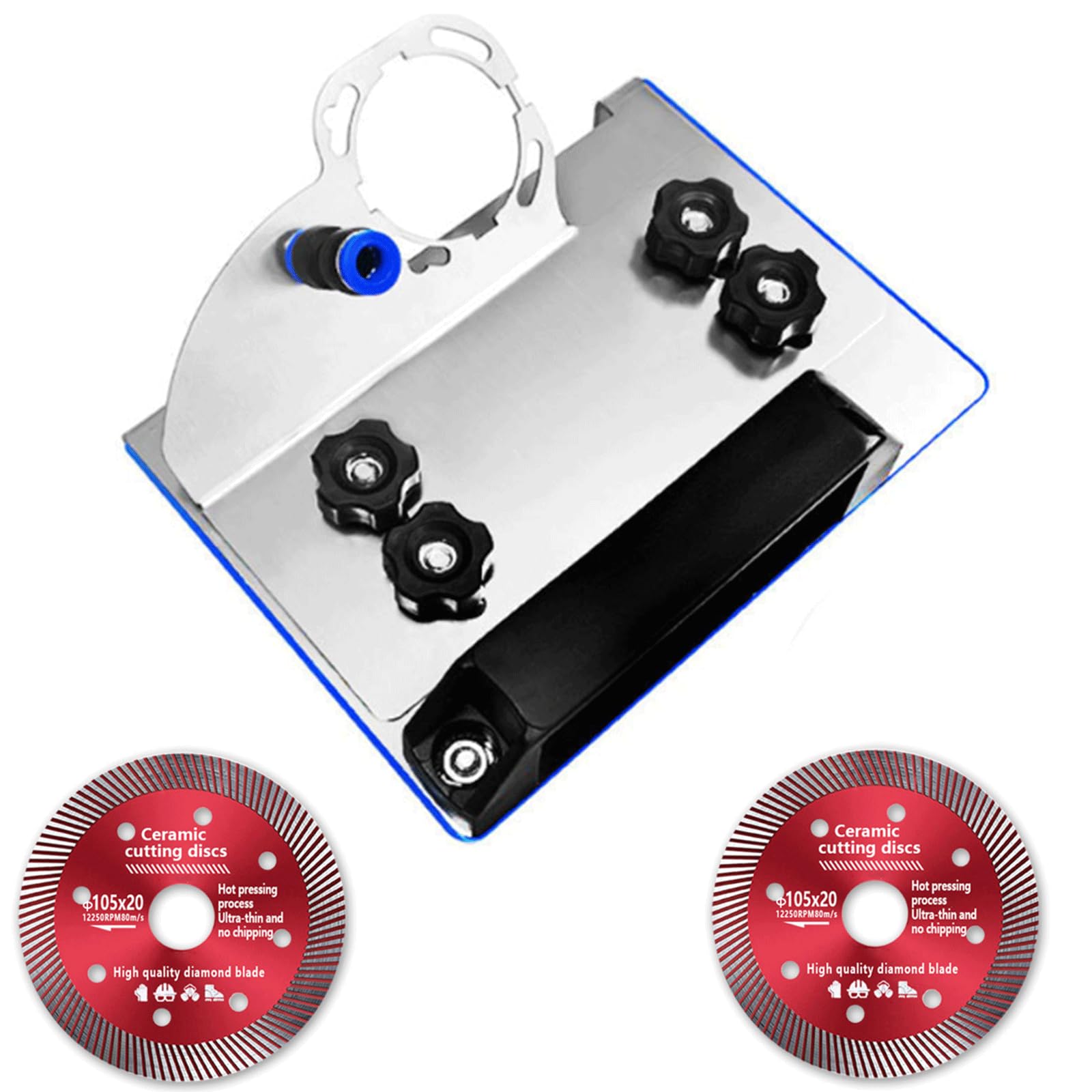 rflaueo 45 Degree Tile Chamfering Tool Cutting Stand with Stand for Tile 45° Chamfer Cutting 100-Type Universal 45 Degree Cutting Bracket Chamfering Stand Type Angle Grinder Attachments(U308-1)