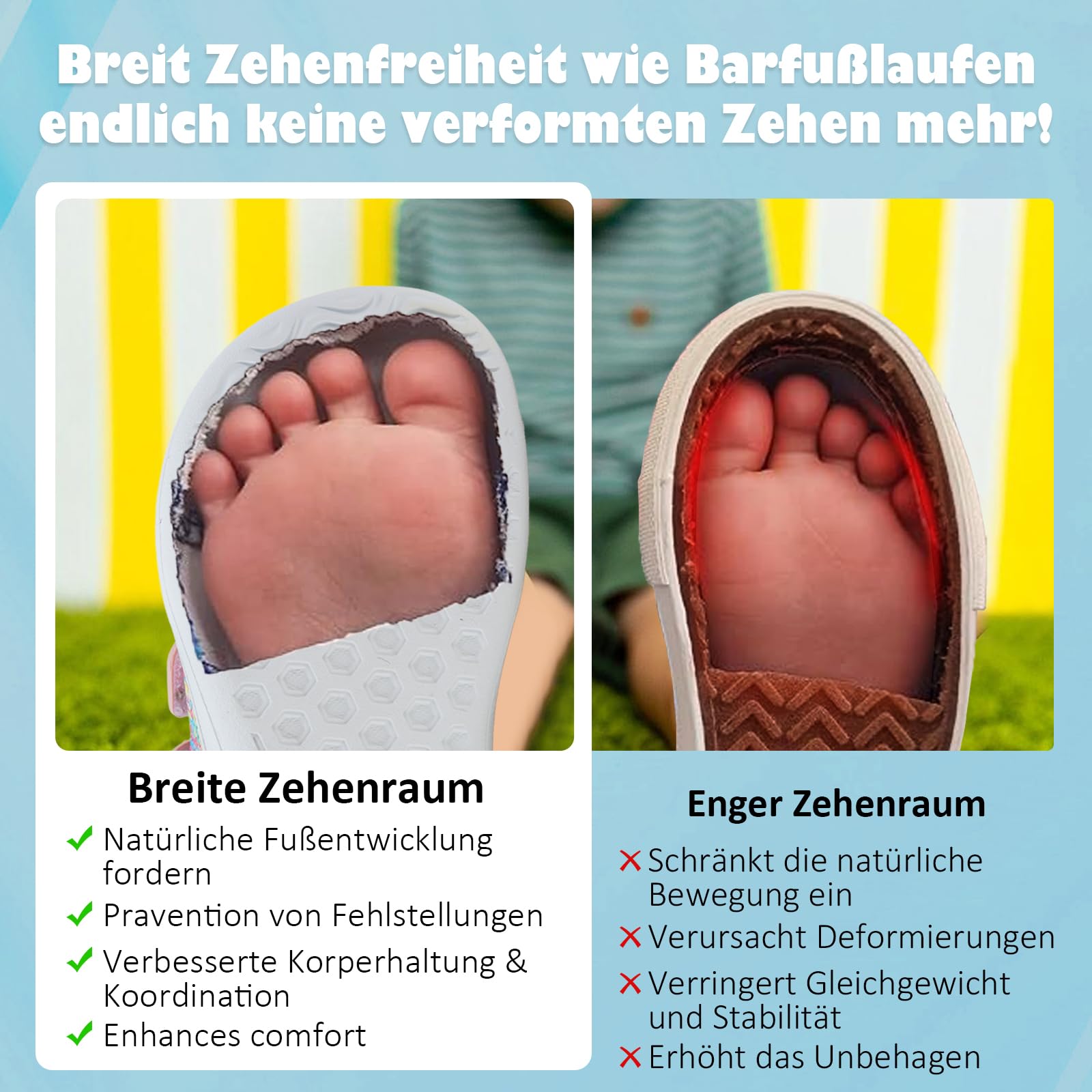 Scarpe a Piedi Nudi per Bambini e Ragazze Barefoot Scarpe Minimaliste Passeggio Scarpe da Trail Running per Ragazzi e Ragazze Scarpe da Interno