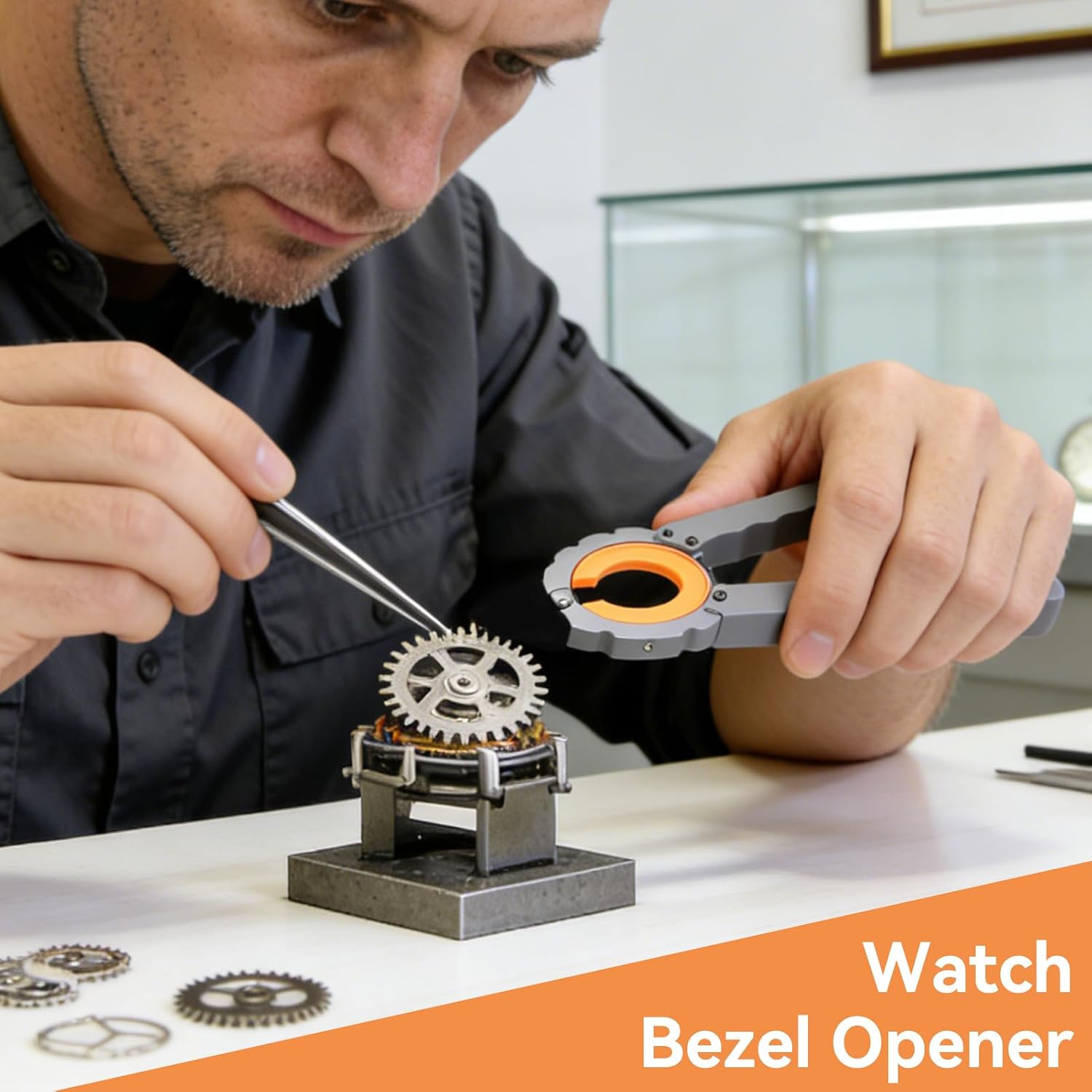 Watch Bezel Ring Remover Kit, Professional Watch Bezel Remover Glass Lens Replacement Watch Protective Cover Removal Tool for Watchmaker