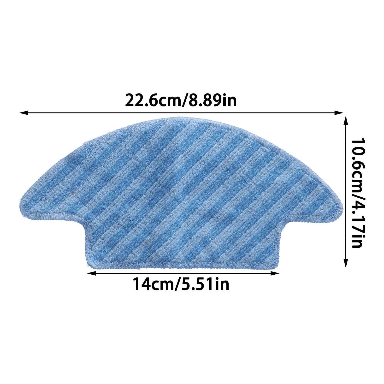 2-Pack Replacement Mop Heads For Lefant M210, M210S, M210B, M213 Robot Vacuum - Microfiber Pads