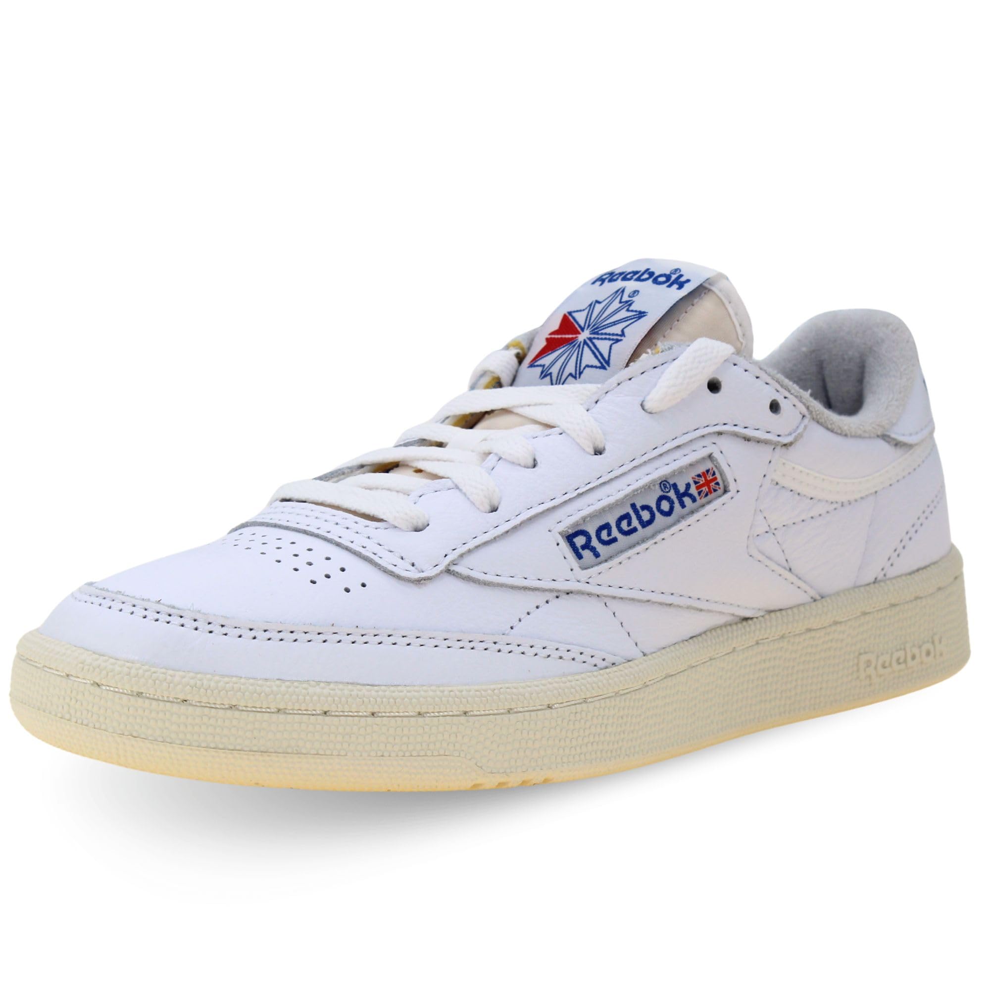 Reebok Men Club C 85 Vintage Sneaker, FTWR White/Chalk/Vector Blue, 12