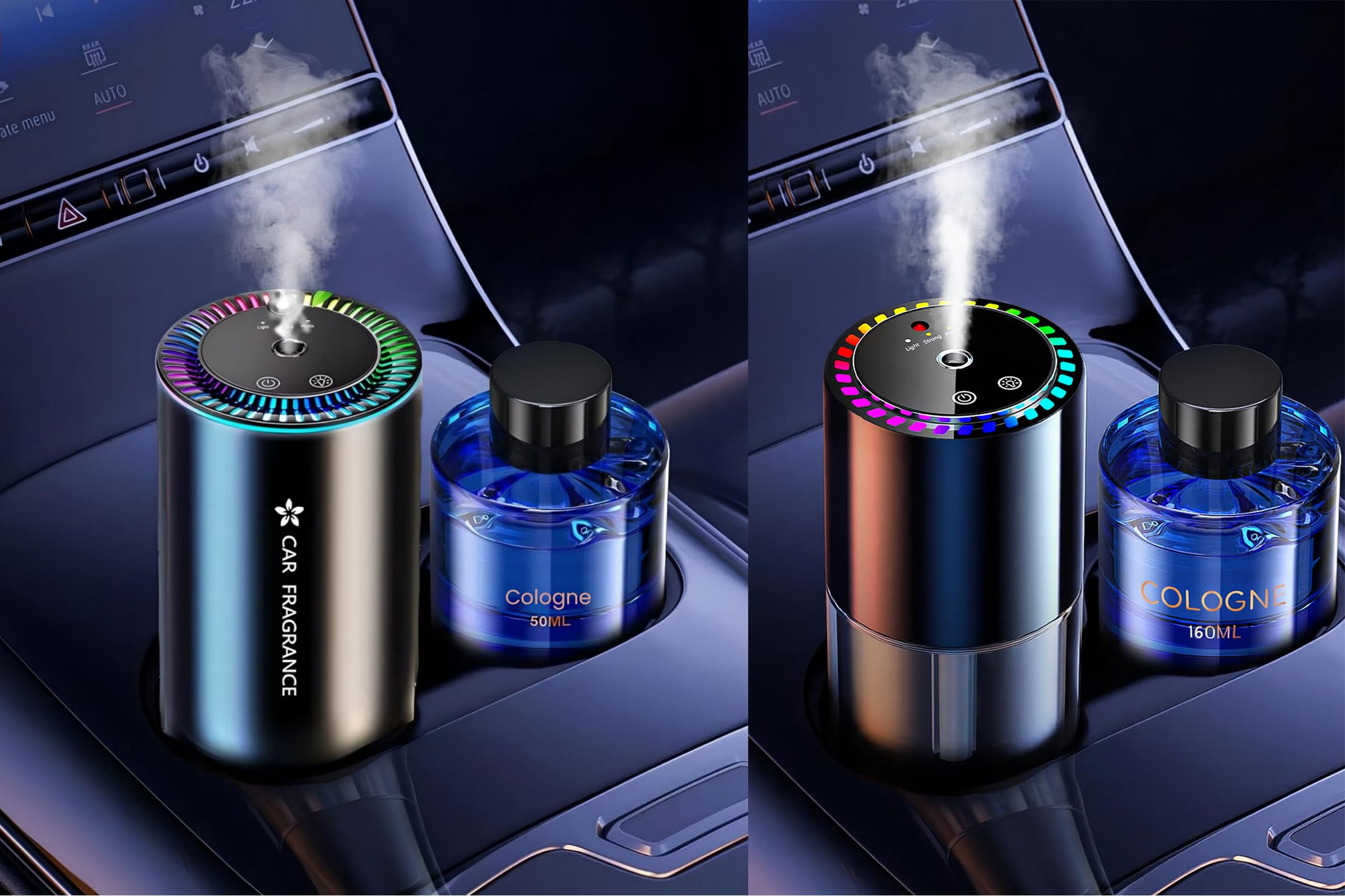 Set Profumatore Auto – Diffusori Elettrici 50 ml & 160 ml