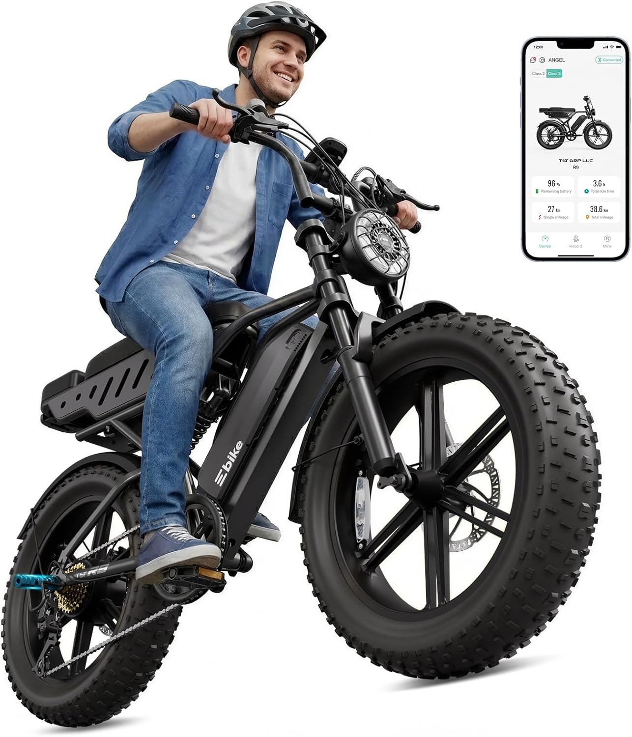 Electric Bike for Adults — 1500W Peak Motor, 48V 15Ah Bat