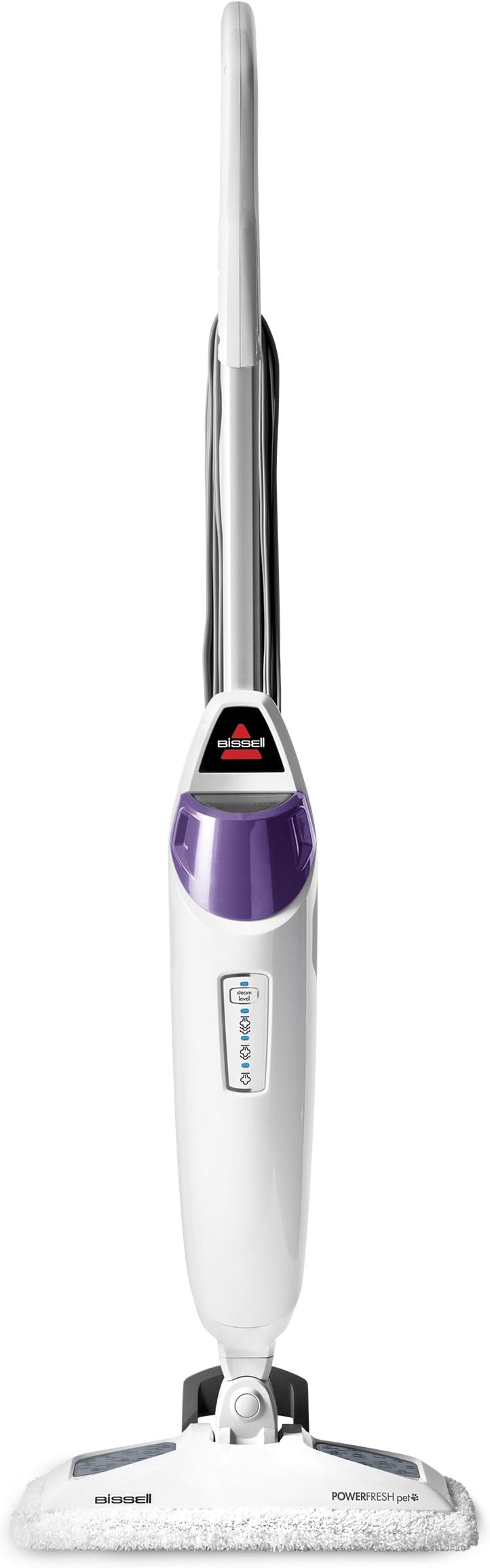 PowerFresh Pet Steam Mop 19404 Hard Floor Steamer with Odor‑Eliminating Scent Discs, Easy Scrubber for Tough Messes, 2 Steam Levels, Sanitizes