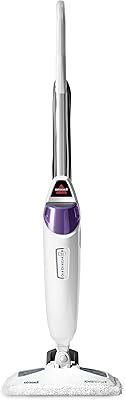 BISSELL PowerFresh Pet Steam Mop 19404 Hard Floor Steamer with OdorEliminating Scent Discs, Easy Scrubber for Tough Messes, 2 Steam Levels, Sanitizes