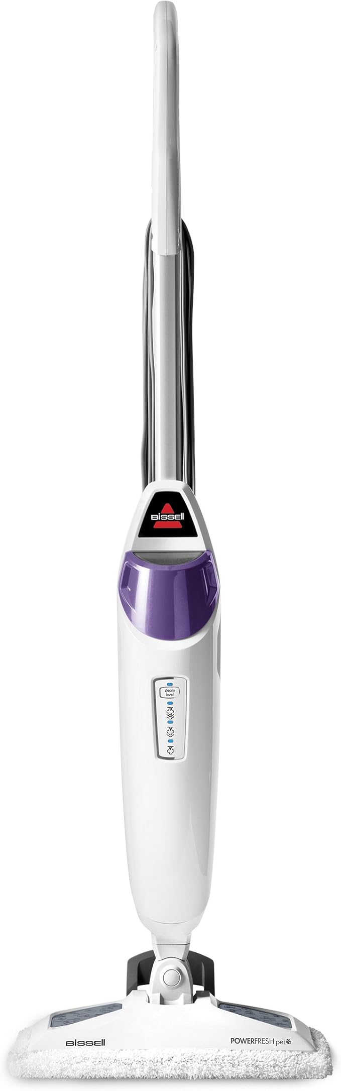 BISSELL PowerFresh Pet Steam Mop 19404 Hard Floor Steamer with Odor‑Eliminating Scent Discs, Easy Scrubber for Tough Messes, 2 Steam Levels, Sanitizes
