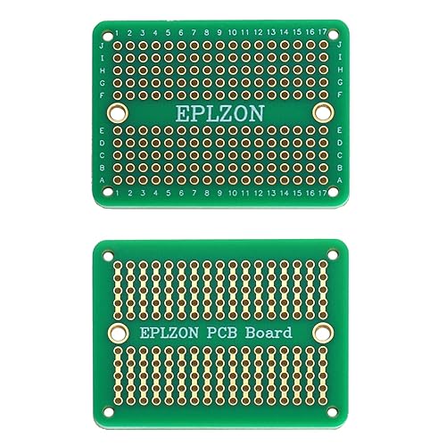 Miniatura 34 de Tabla de pan soldable PCB chapada en oro para proyectos de electrónica de bricolaje para proyectos de soldadura Arduino 3.5 x 2.05 pulgadas