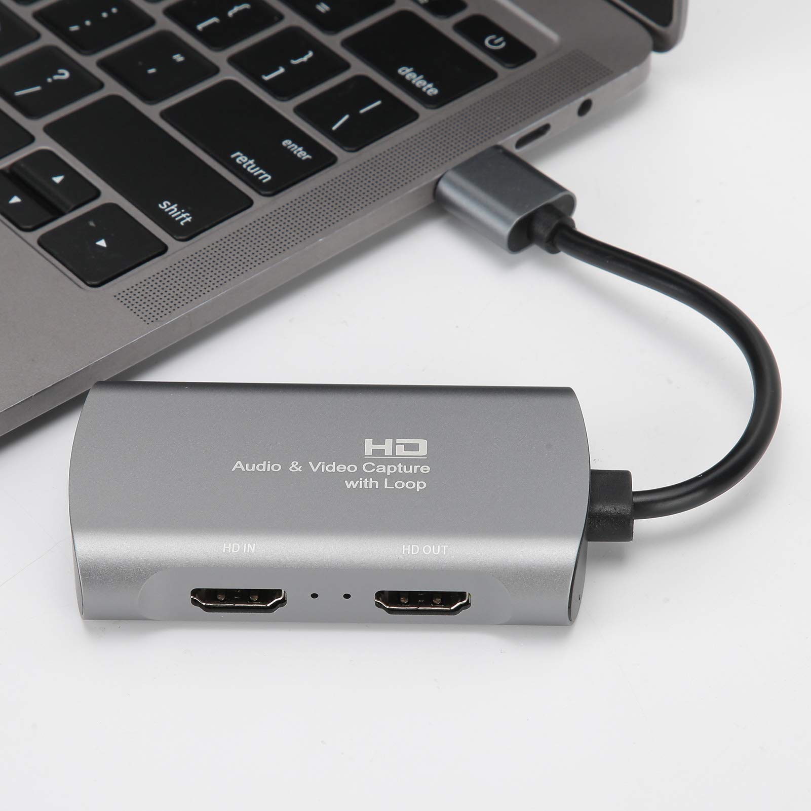 Aramox Scheda Video Scheda in Lega di Alluminio con Uscita 4K Ingresso 1080P Uscita USB per la Registrazione di Giochi in Streaming Sul Operativo