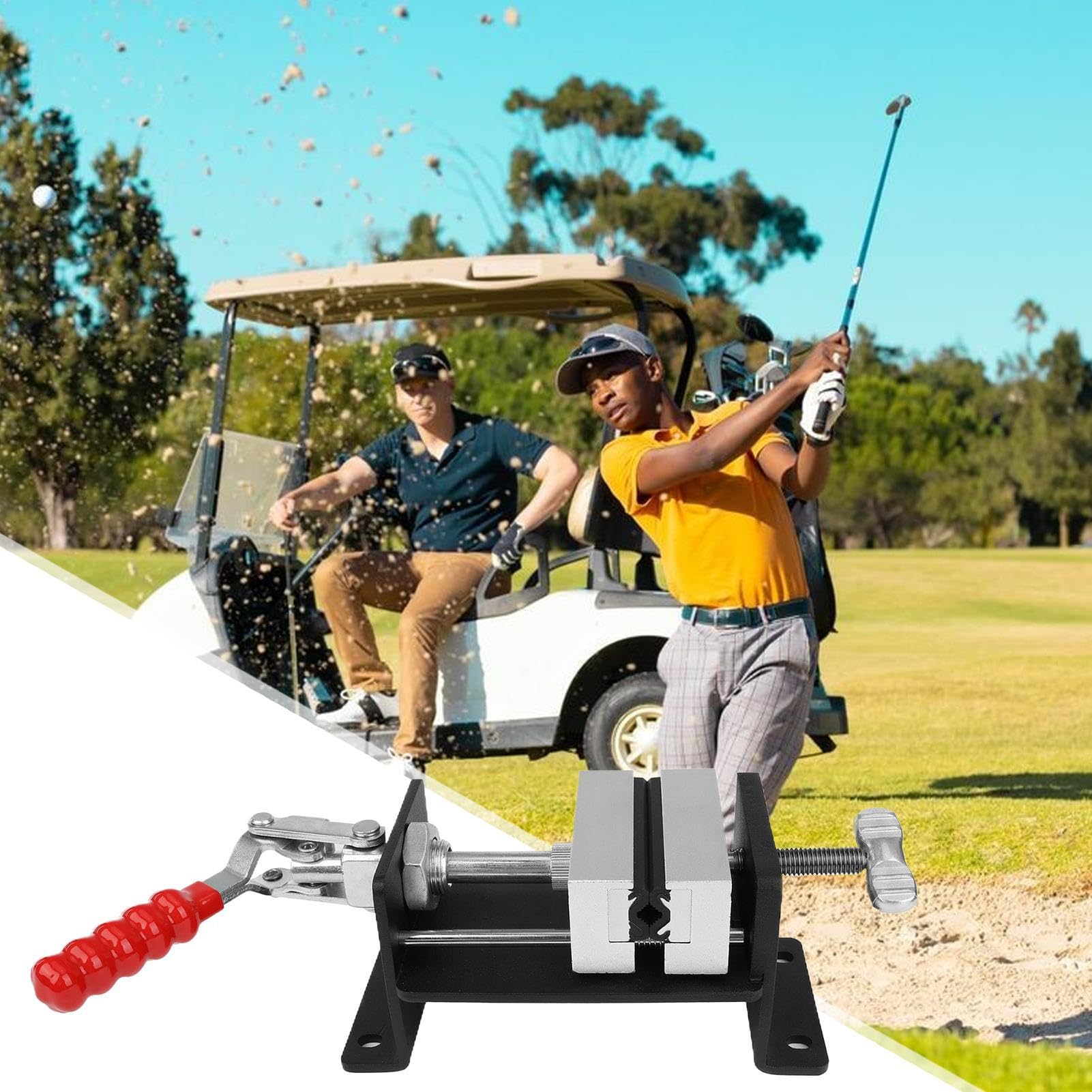 Mordaza Para Clubes De Golf Herramienta De Pinza Ajustable Para Palos De | Herramienta Para Quitar Empuñaduras De Golf Para Casa Práctica Taller Gimnasio Campo De Golf