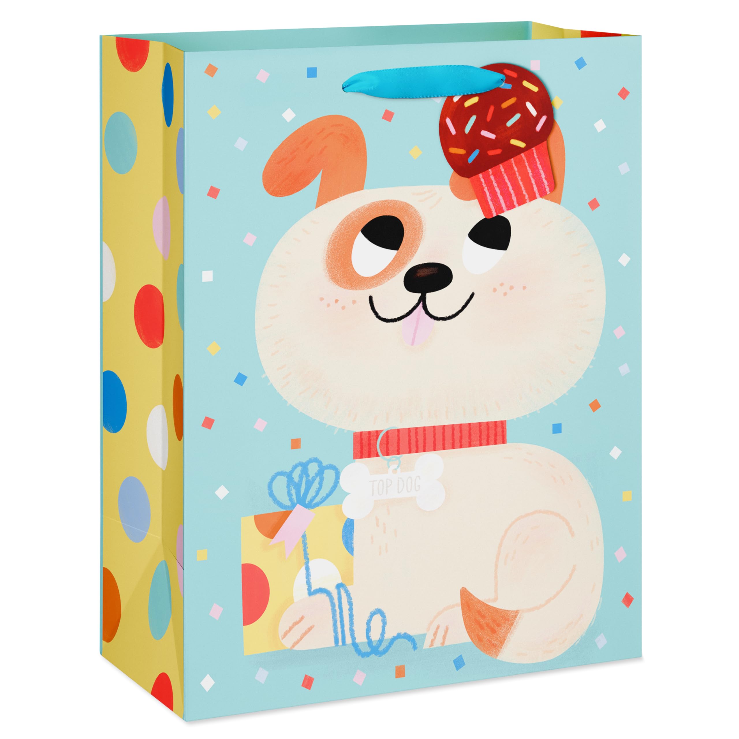 American Greetings 3 Große Geschenktüten Für Kinder – 33 Cm Hoch, Mit Satinband-Griffen, Hai/Katze/Hund Design | Für Geburtstage, Partys