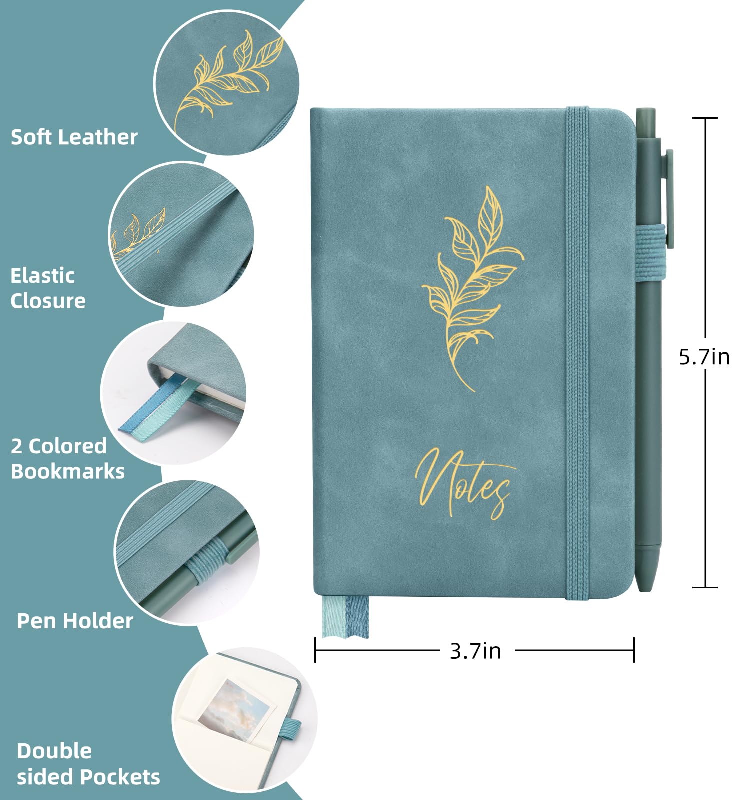 Paquete De 10 Cuadernos De Bolsillo Pequeños En Espiral De 3 X 5