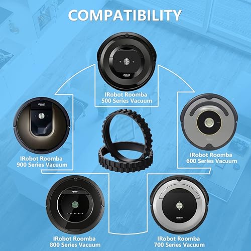 Miniatura 5 de Llantas de repuesto para Irobot Roomba para ruedas Series 500, 600, 700, 800 y 900 e5 e6 e7 i3 i3+ i4 i6 i6+ i7 i8 j7, para todos los modelos IROBOT