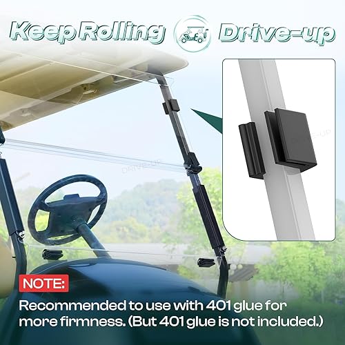 Miniatura 2 de Drive-up Clips para ventana de carrito de golf, clips de parabrisas para carrito de golf, compatible con modelos Club EZGO Yamaha Juego de 2