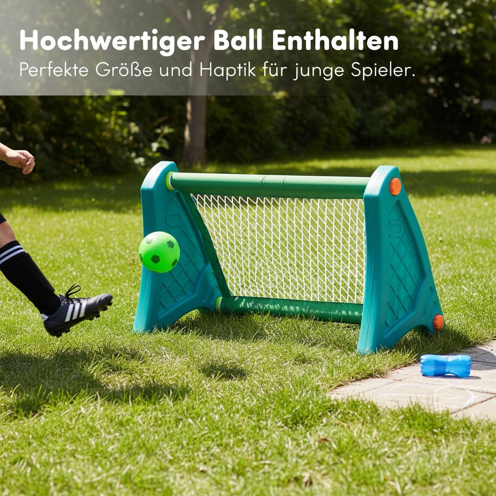 Mini Portería Fútbol para Niños Plegable, Juego Infantil Plástico para Interior y Exterior, para el Juego