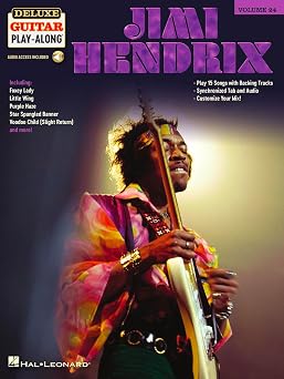 Jimi Hendrix   Deluxe Guitar Play-Along Volume 24 | Guitar Tablature Songbook with Online Audio | Play Iconic Rock Songs with Customizable Backing Tracks | Hal Leonard Music Book