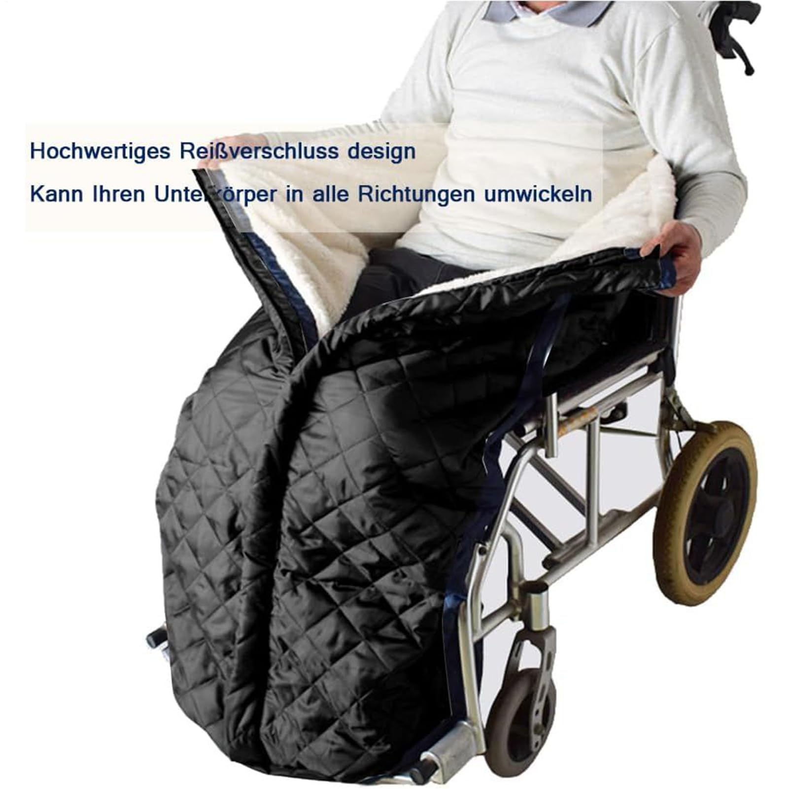 dla osób na wózkach inwalidzkich – zimowe materiały do ocieplania nóg, zimowy na nogi wózka inwalidzkiego | dla kobiet dorosłych osób starszych niepełnosprawnych seniorów pacjentów opiekunów