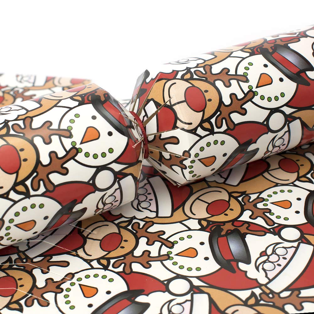 That's Crackers! 6 Large Christmas Character Cracker Making Craft Kit - Make & Fill Your Own