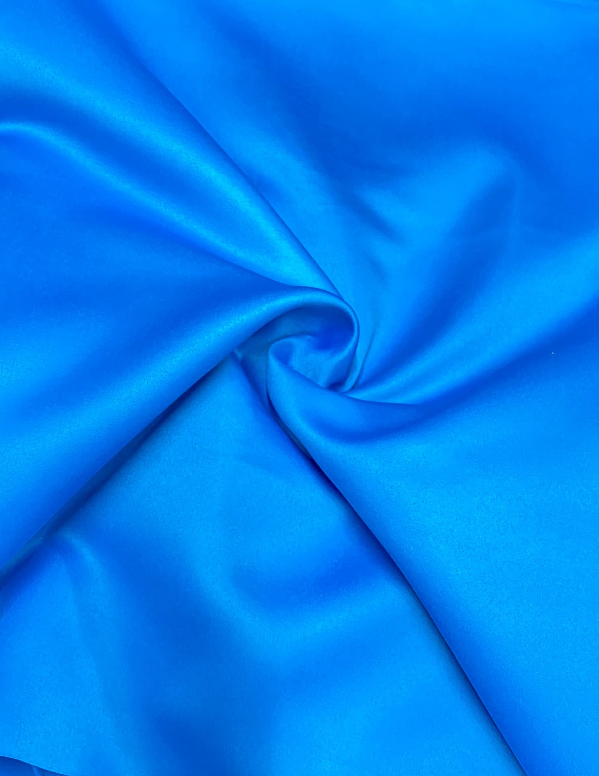 Fancy Textiles Dull Duchess Bridal Satin Dress Making Fabric 60'' Wide… (1 Meter(pre Cut), Light Blue), New Blue